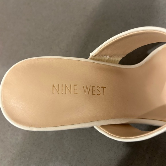 Nine West Cream Mules for Women - Picture 6 of 8